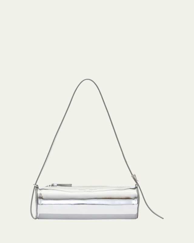 Silo Metallic Leather Shoulder Bag